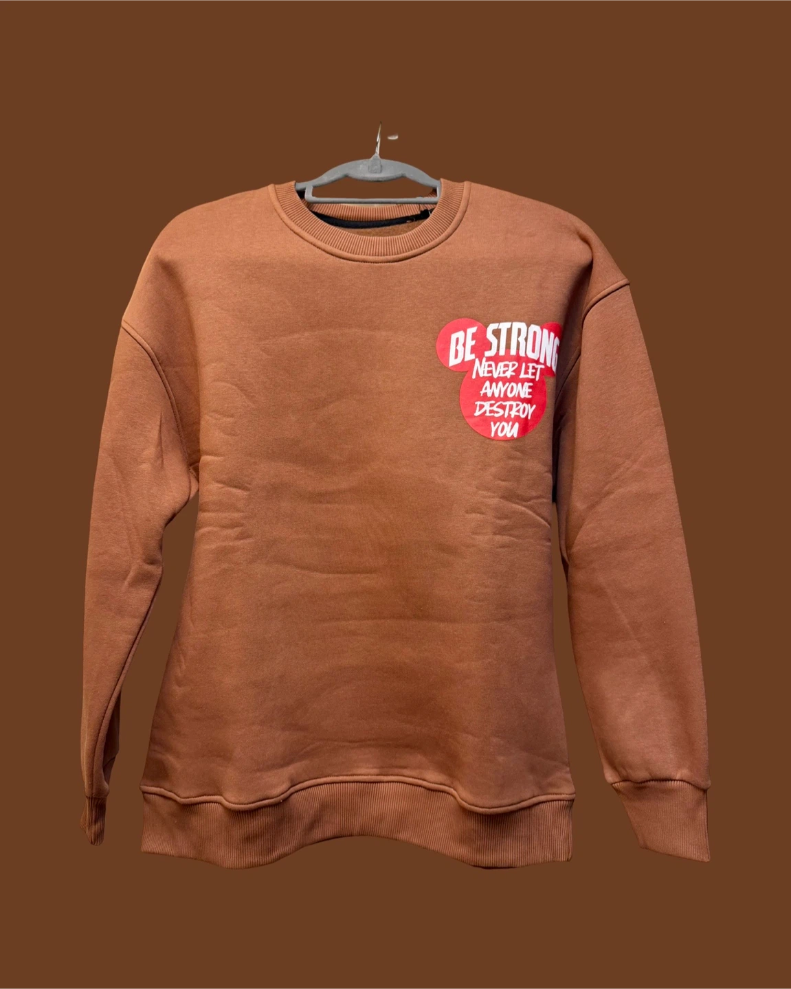 Brown Graphic Crewneck Sweatshirt - photo 2