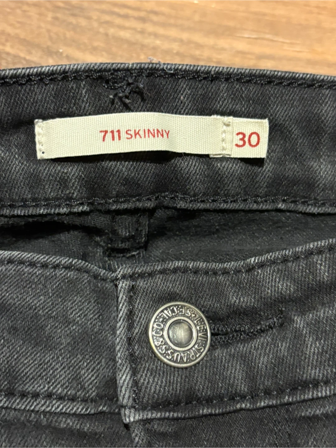 Levi's 711 Skinny Jeans - Black - Size 30 Emo Extreme Skinny - photo 2
