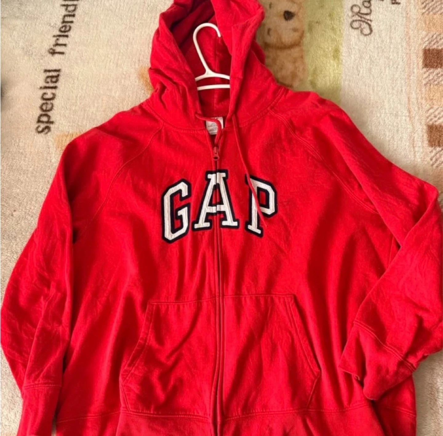 GAP Red Full Zip Hoodie