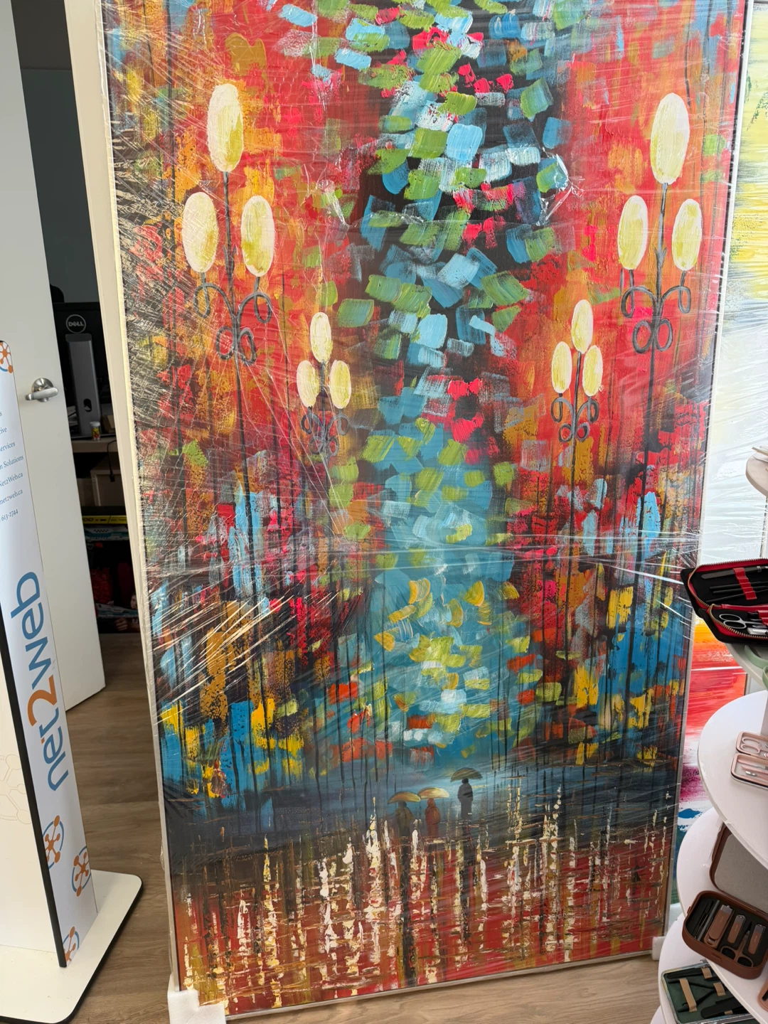 Abstract Street Scene Painting