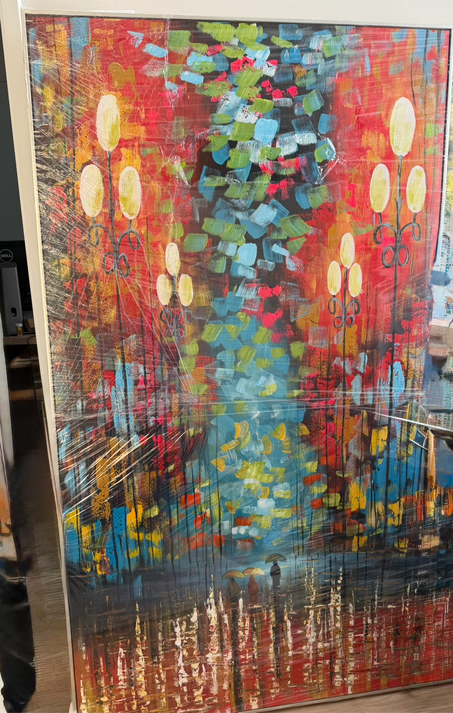 Abstract Street Scene Painting - photo 2