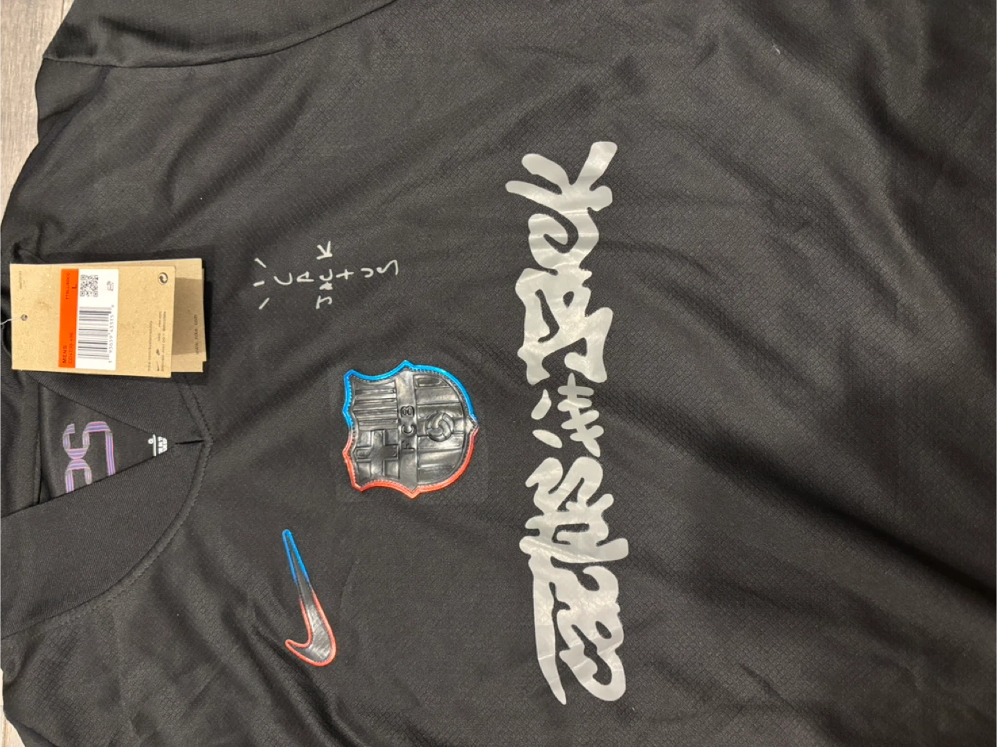 Nike FC Barcelona x Travis Scott Jersey - Black - Size L - photo 2