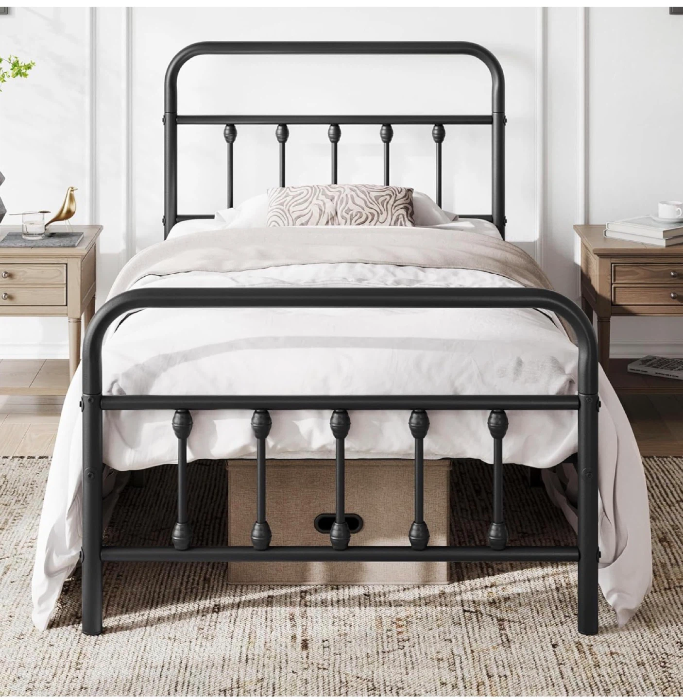 Twin Size Metal Platform Bed Frame