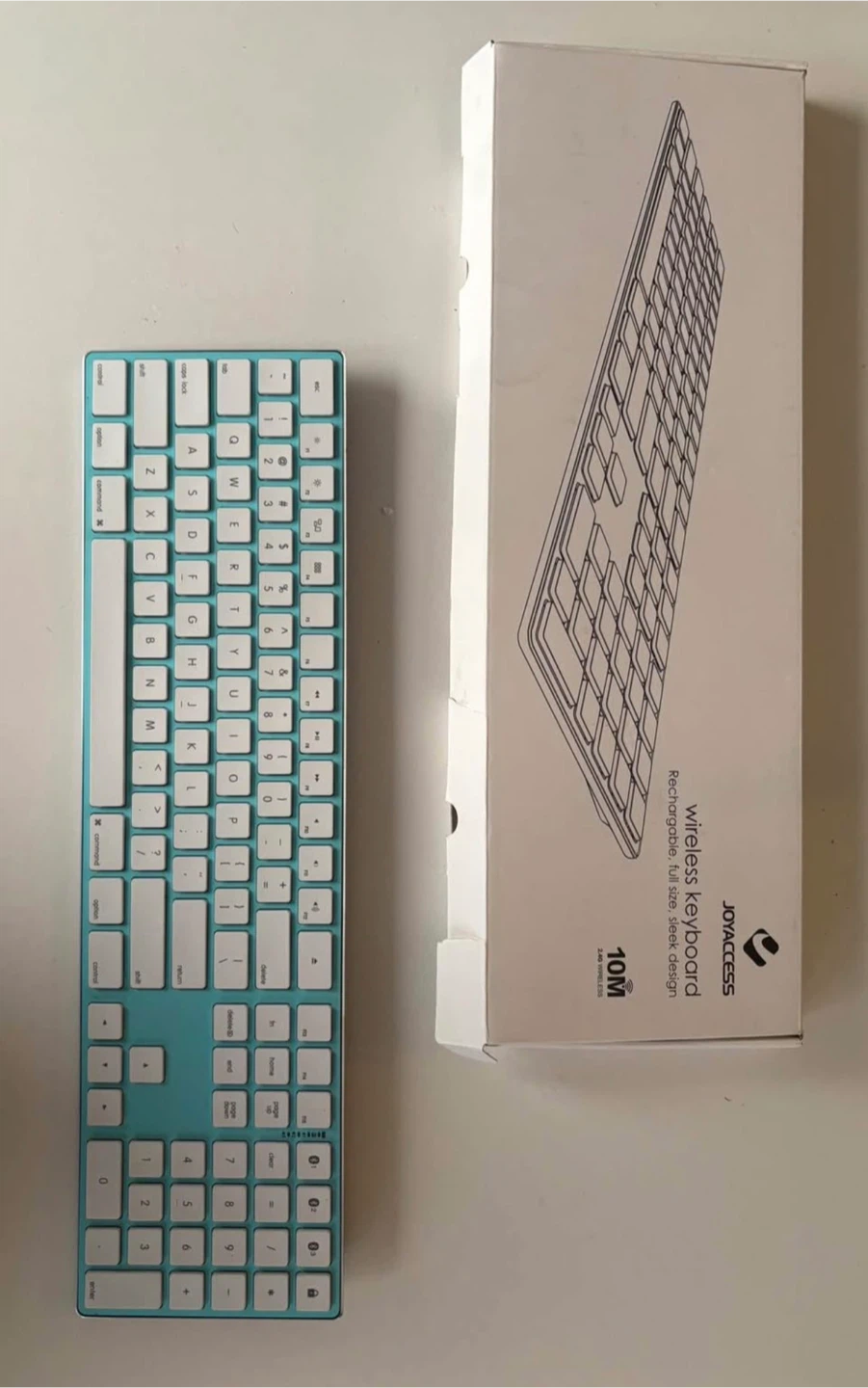 JOYACCESS Wireless Rechargeable Keyboard - Blue 🥕