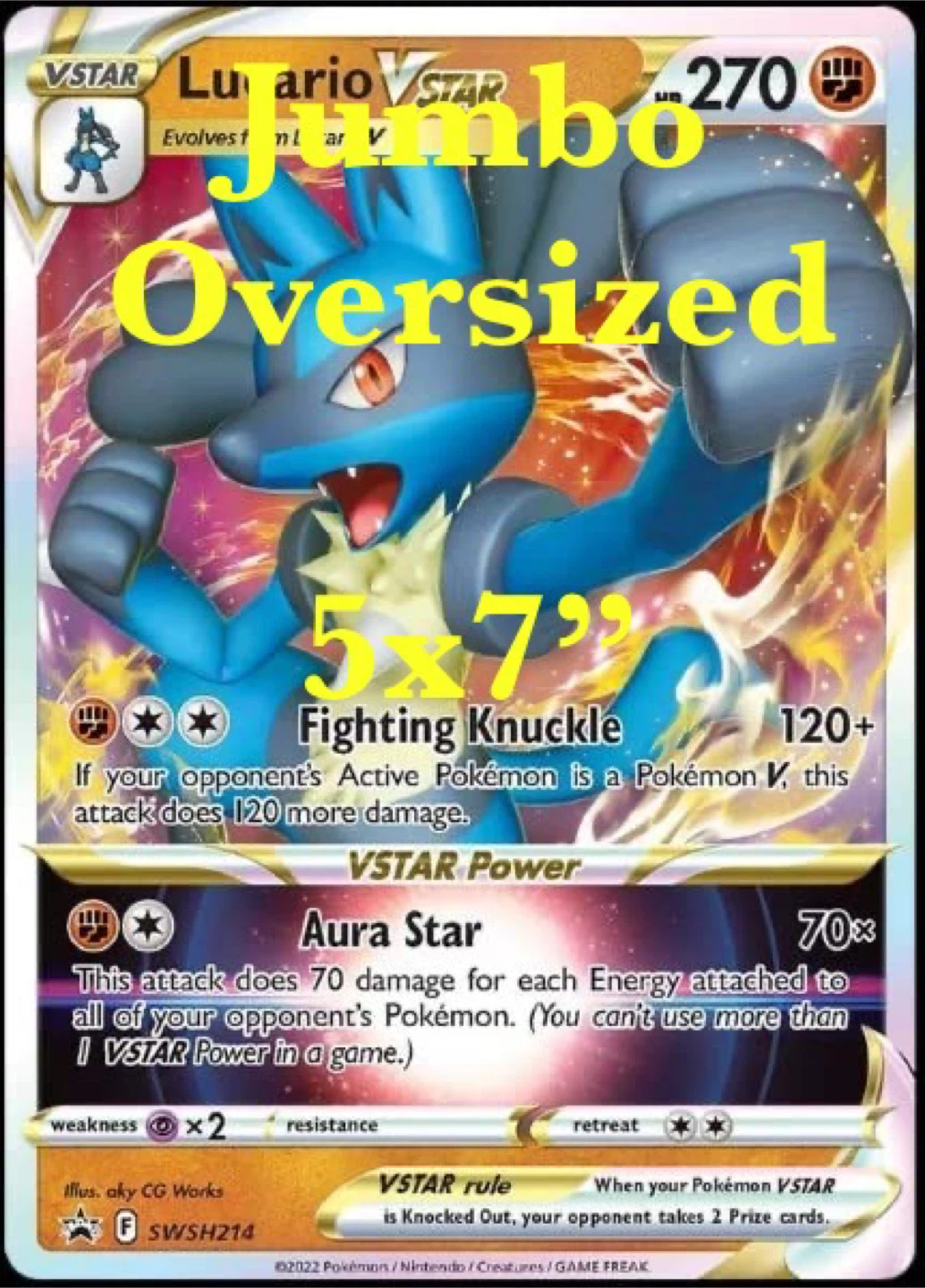 12 Assorted Pokémon Cards Worth $140 plus 2 Jumbo Oversized 5x7” - photo 2