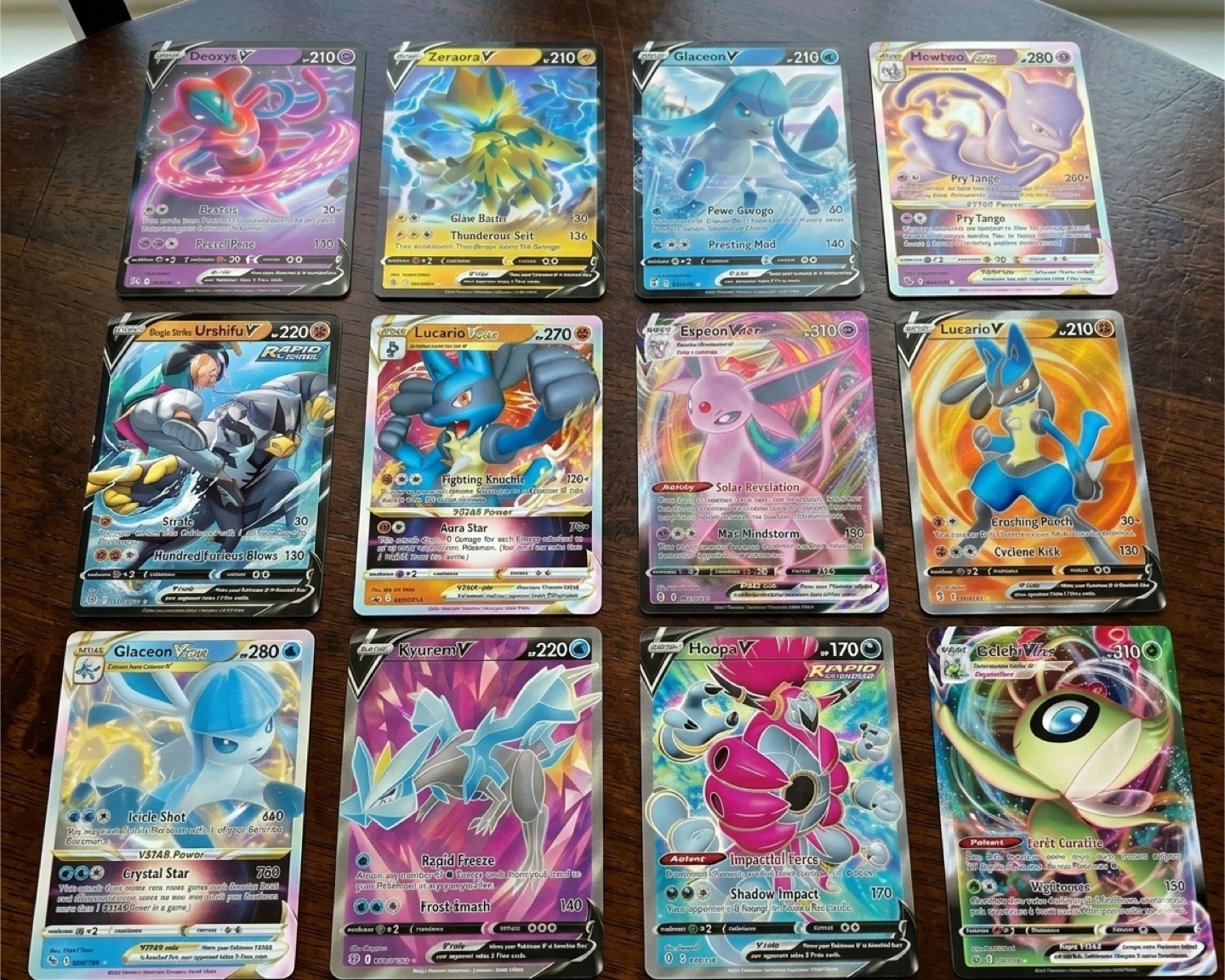12 Assorted Pokémon Cards Worth $140 plus 2 Jumbo Oversized 5x7”