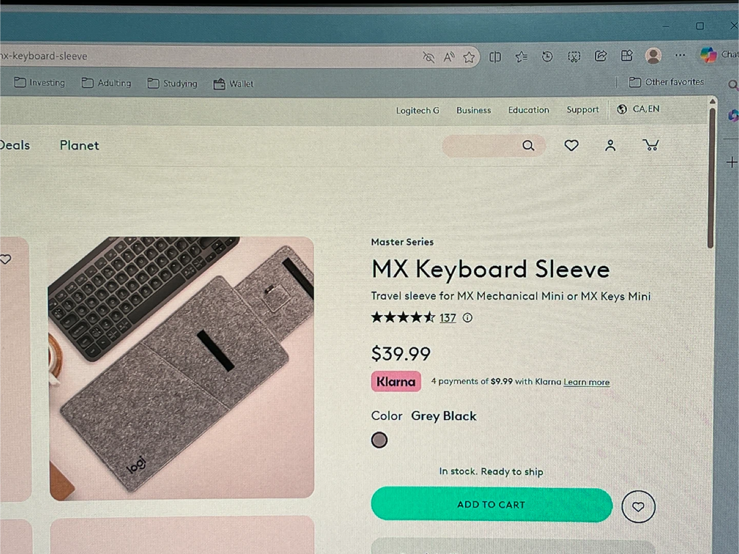 Logitech MX Keyboard Sleeve - photo 4
