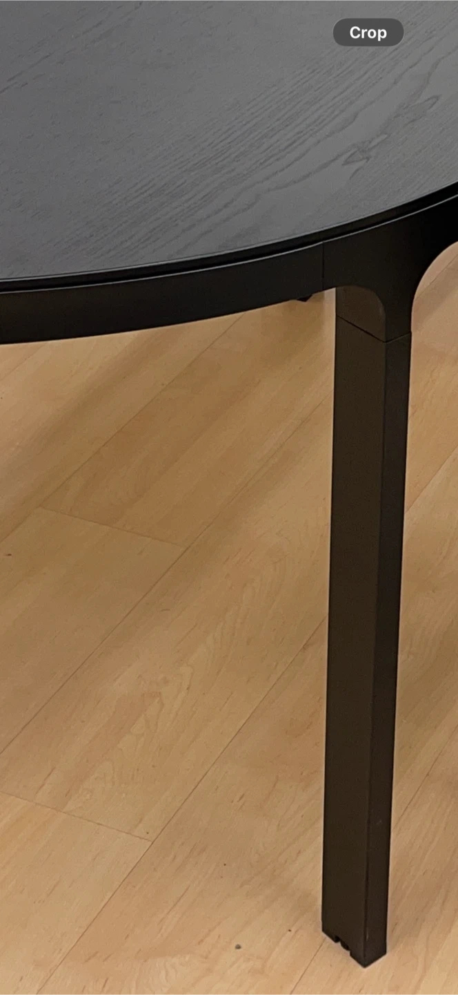 Black Half-Circle Desk - photo 2
