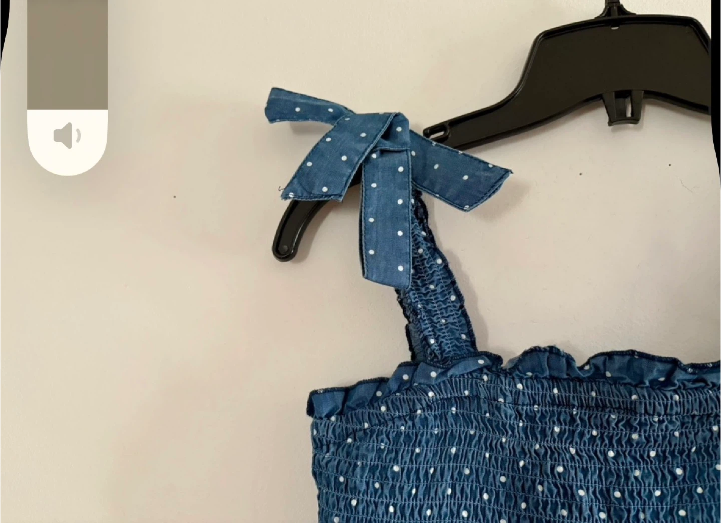 Blue Polka Dot Tiered Dress with Tie Straps‼️final price ‼️ - photo 2