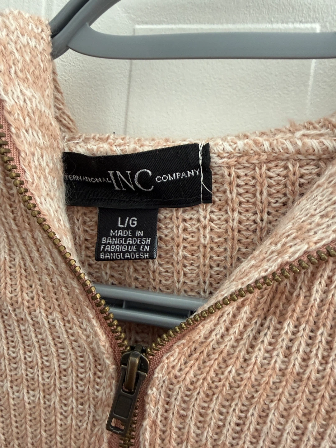 INC International Concepts Women's Quarter Zip Sweater - Pink - photo 2