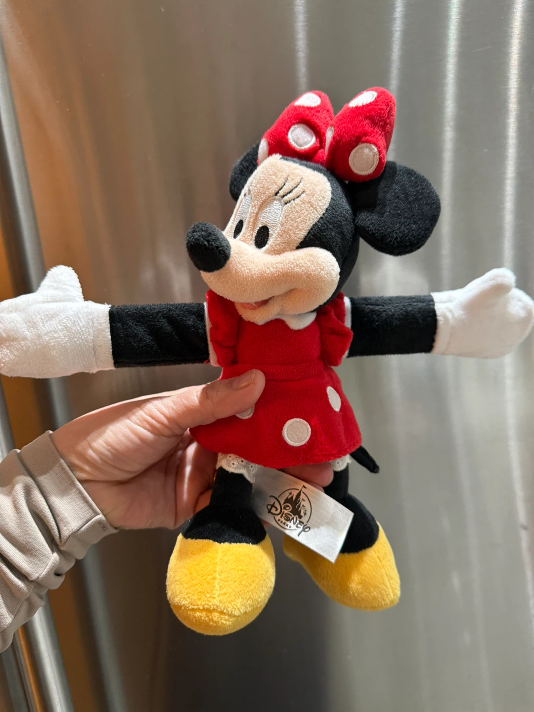 Disney Parks Minnie Mouse Snuggle Snapper Plush Doll