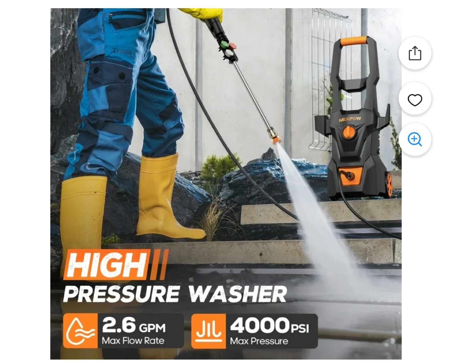 NEXPOW 4000 PSI High Pressure Washer - photo 3