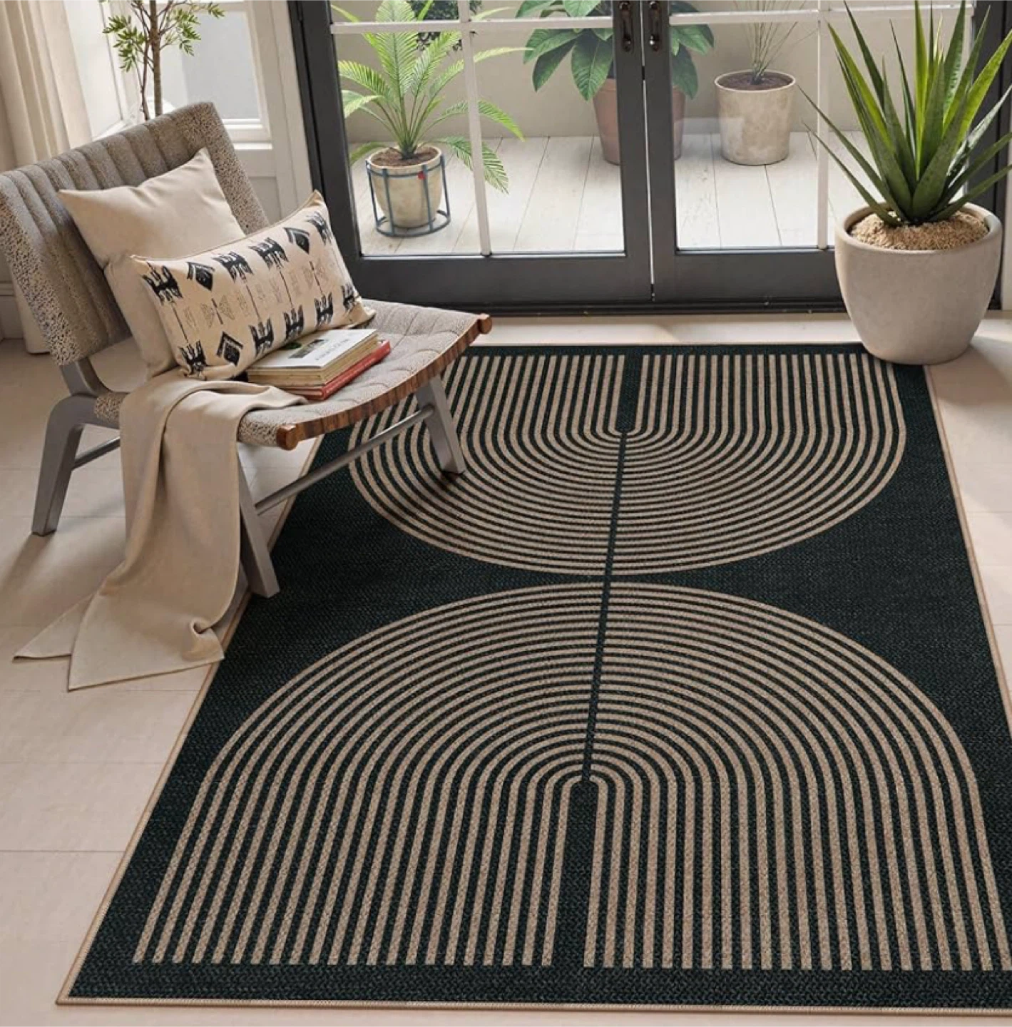 Neutral Jute Area Rug 4x6