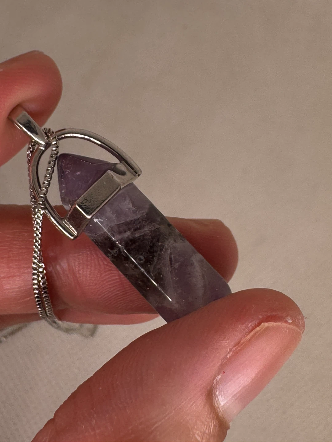 Dream Amethyst Crystal Pendant Necklace - photo 5