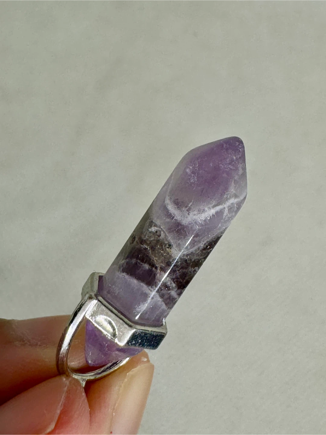 Dream Amethyst Crystal Pendant Necklace
