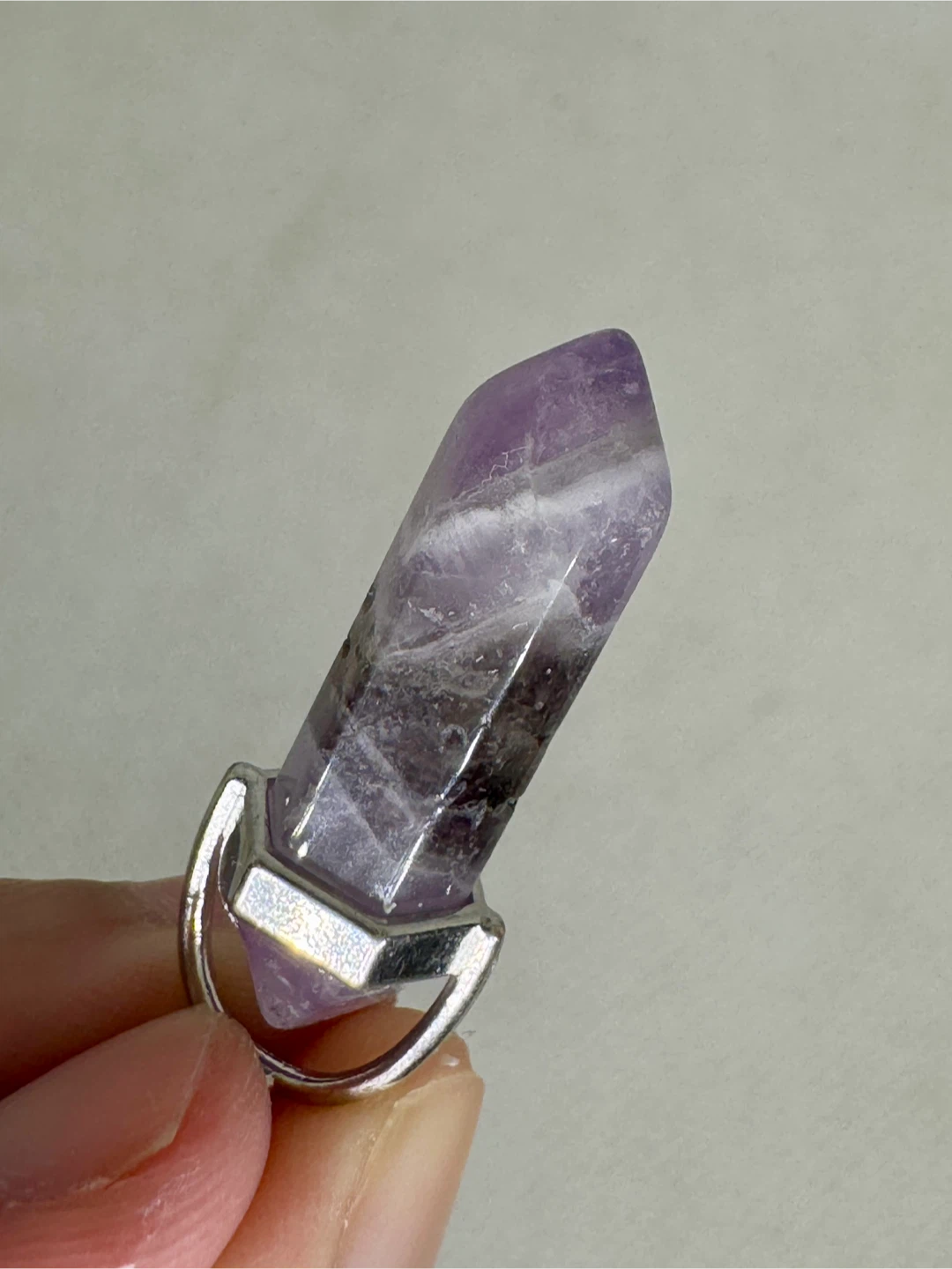 Dream Amethyst Crystal Pendant Necklace - photo 2