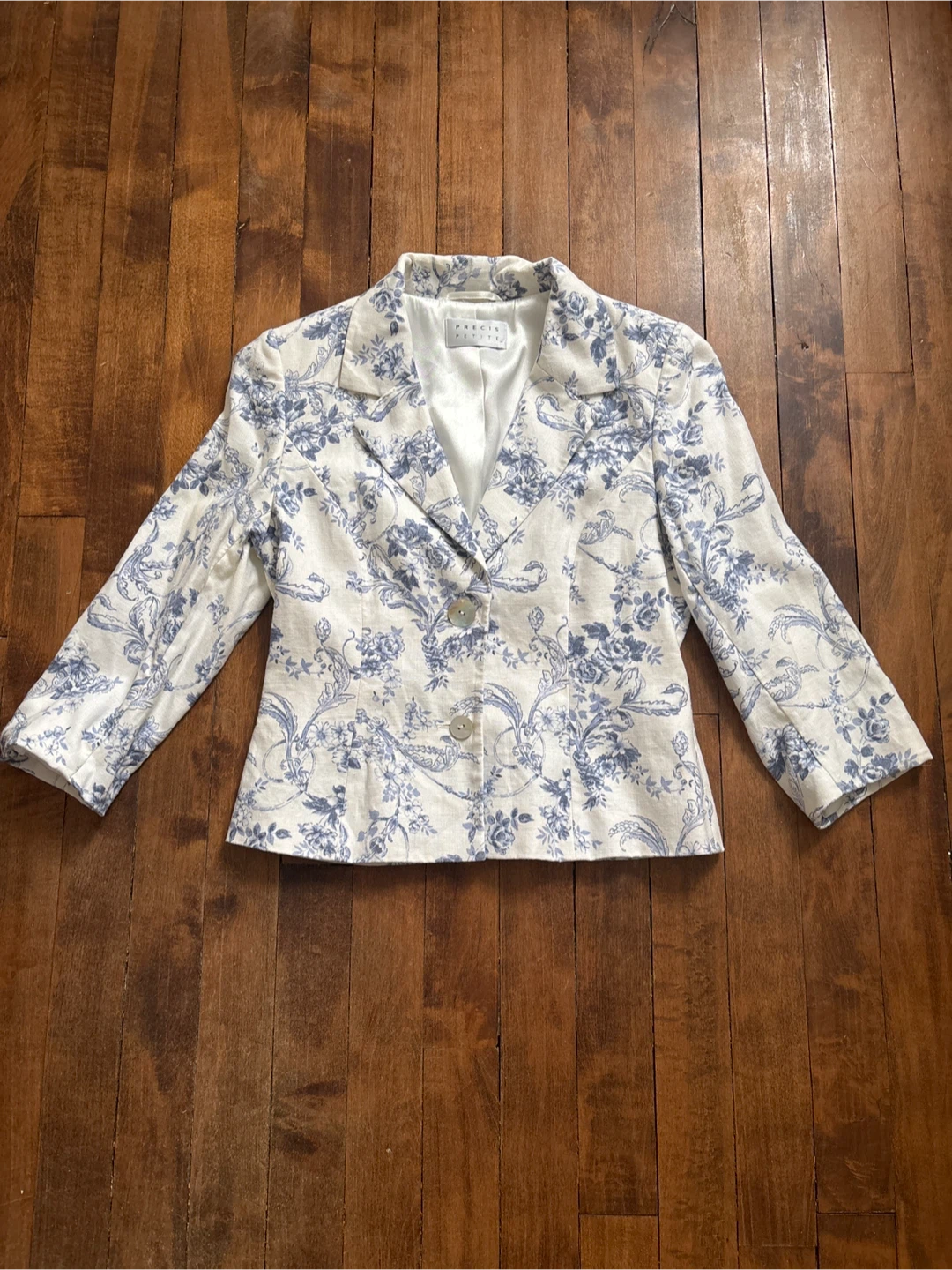 Precis Petite Women's Floral Print Blazer - photo 2