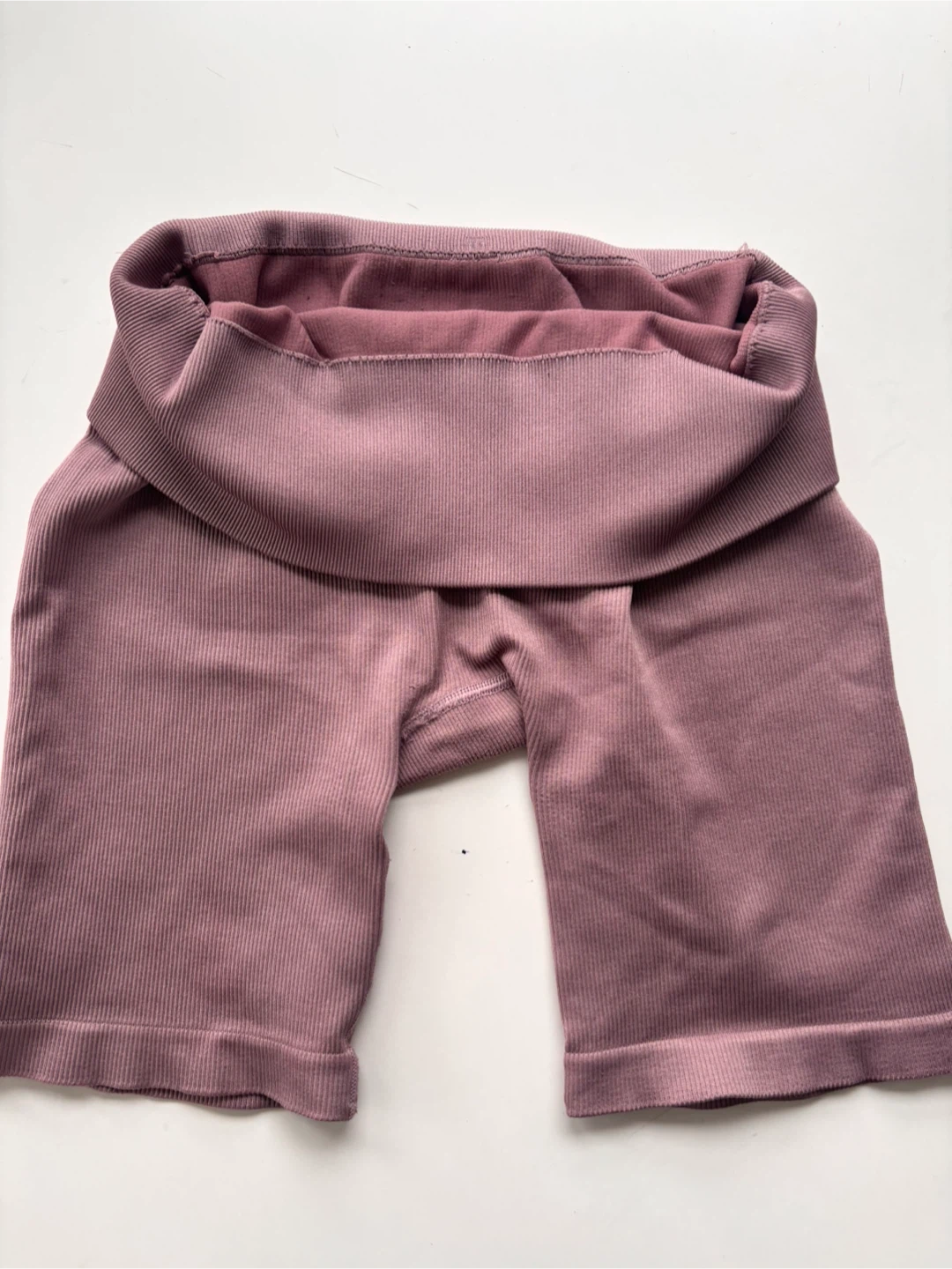 Roots Ribbed Bike Shorts - Mauve - photo 3