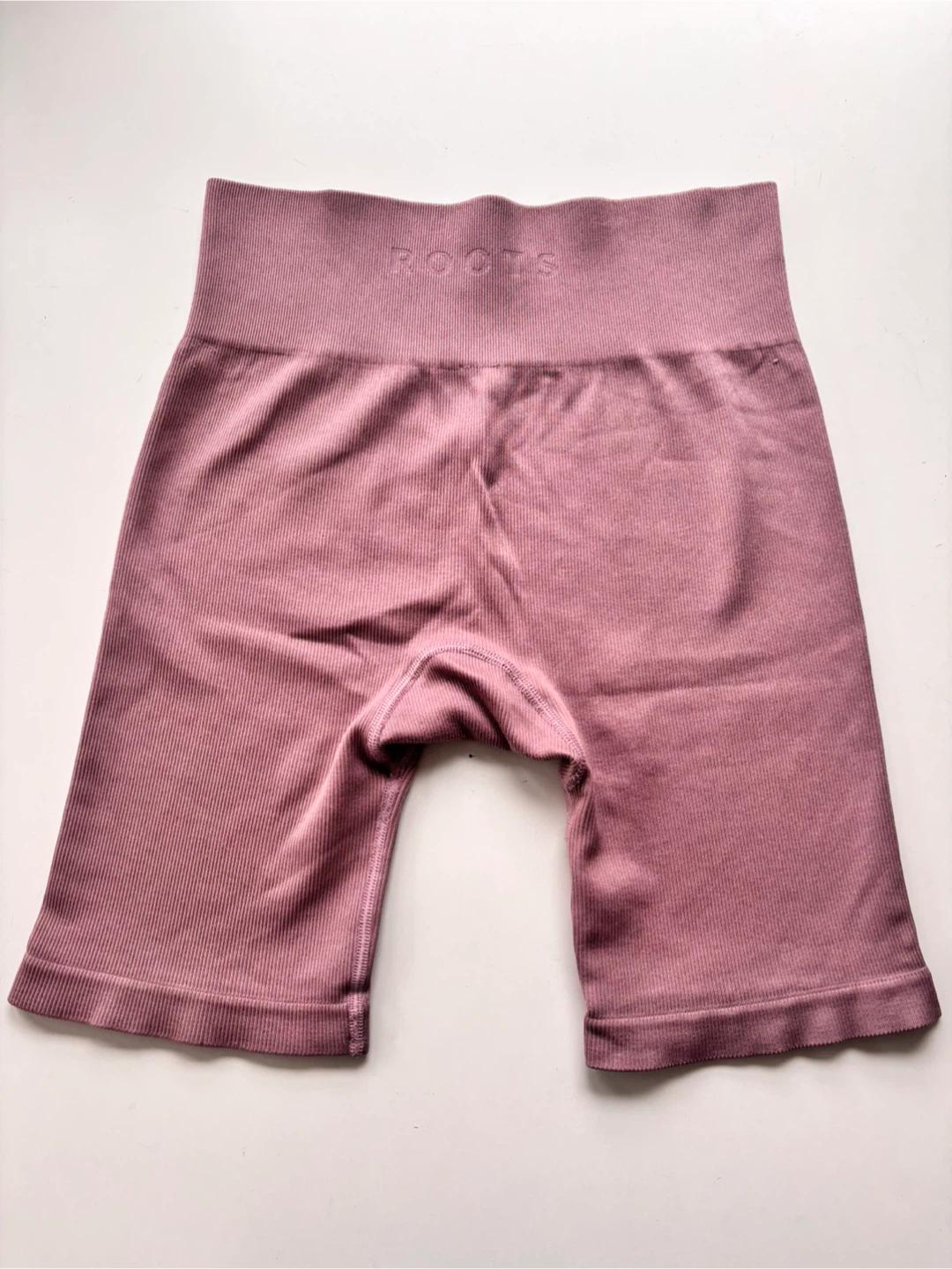 Roots Ribbed Bike Shorts - Mauve - photo 4