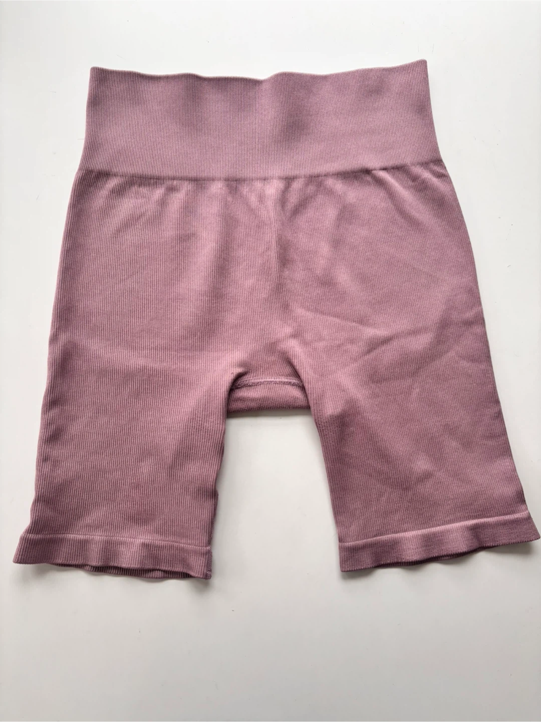 Roots Ribbed Bike Shorts - Mauve - photo 2
