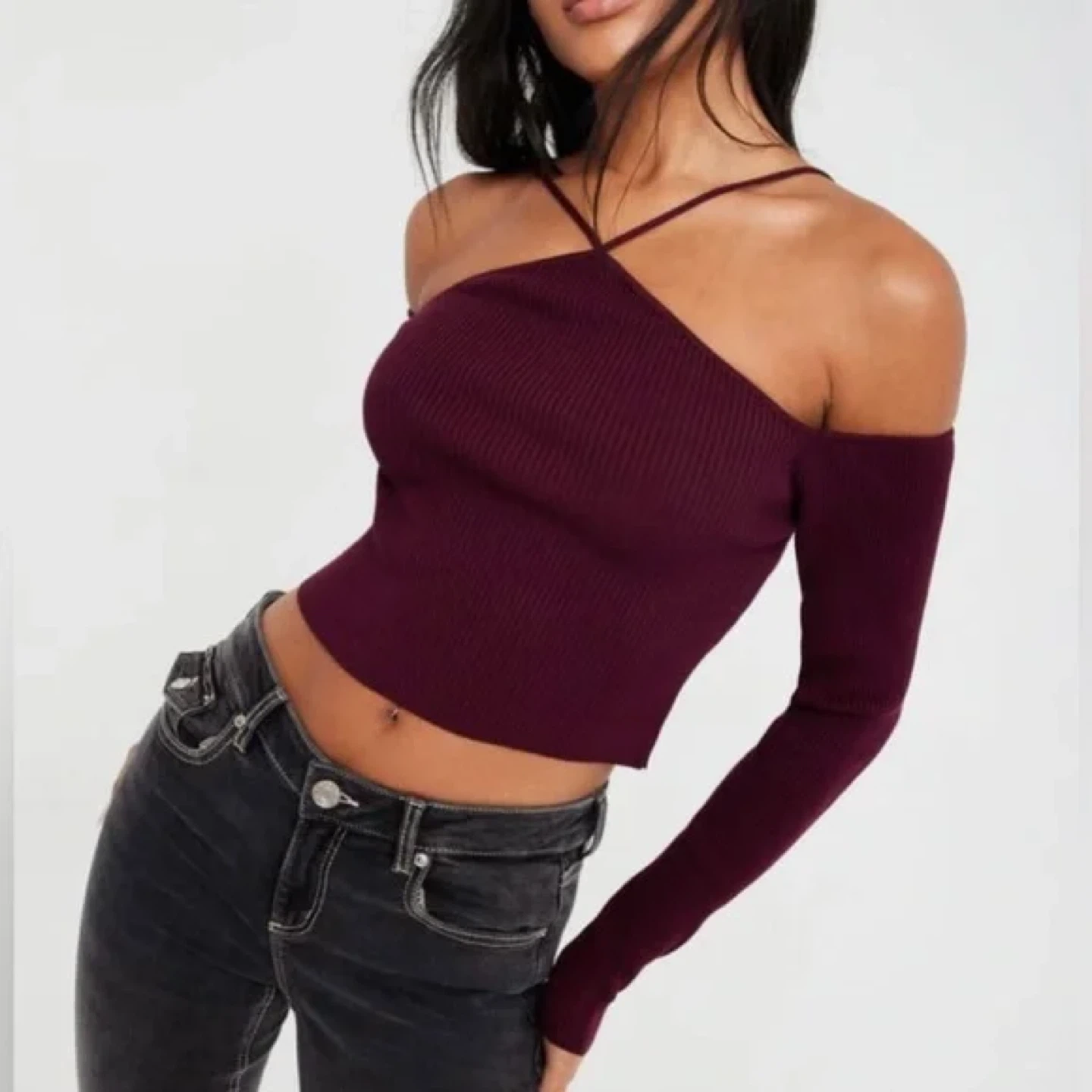 Garage off shoulder top