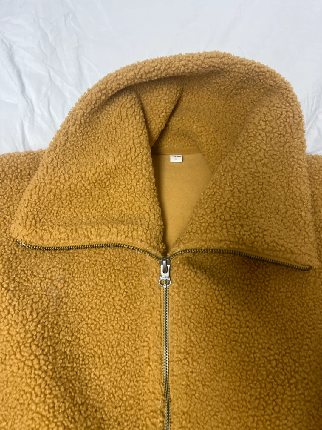 Brown Sherpa Zip-Up Jacket Uniclo - photo 2
