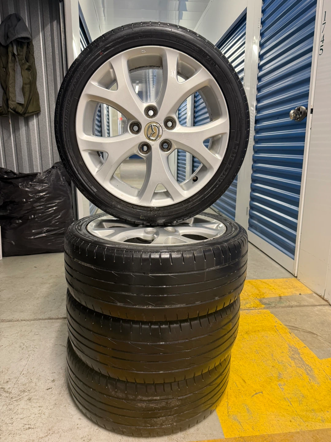 215/45R17 All Season Tires + Mazda 17" Alloy Rims - photo 4
