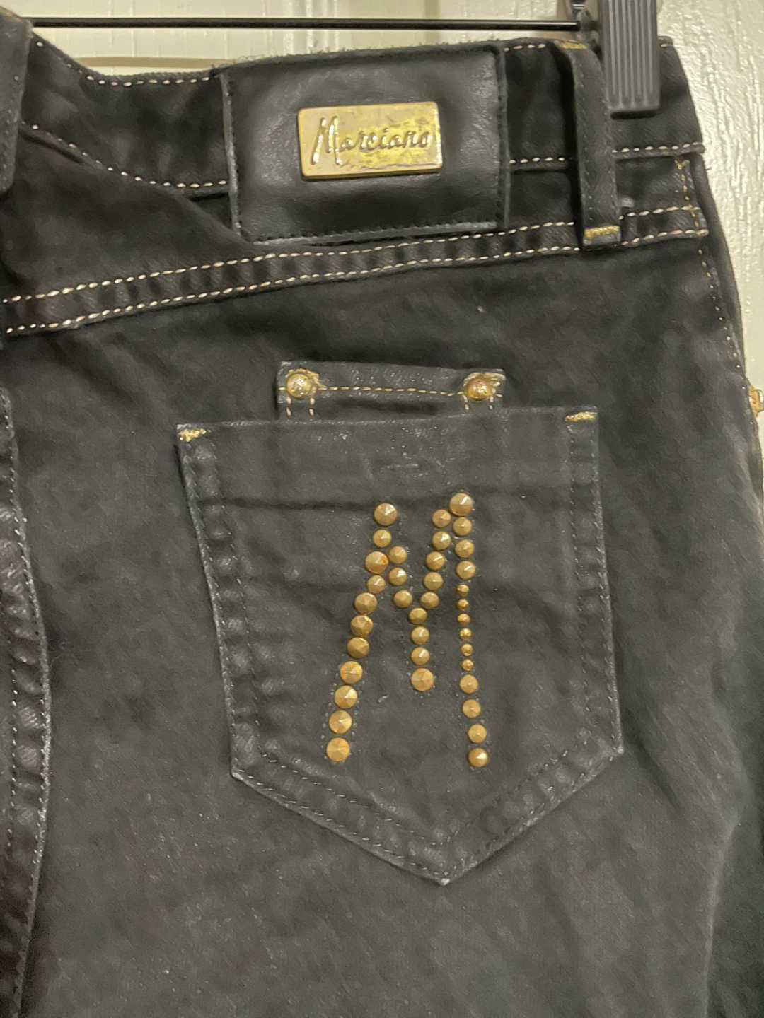 Guess Marciano Black Skinny Jeans Size 28 - photo 3