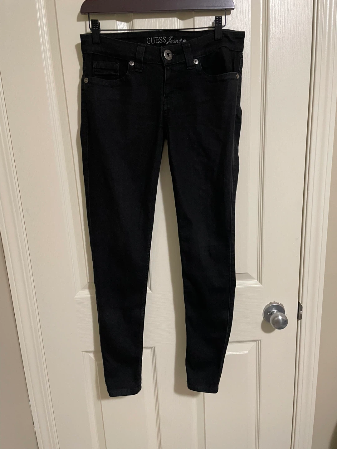 GUESS Jeans Power Skinny Black Pants Size 29