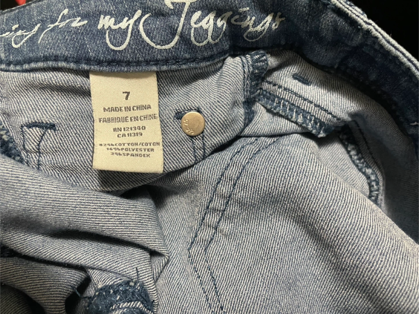 DD's for my Jeggings Blue Denim Jeans Size 7 - photo 3