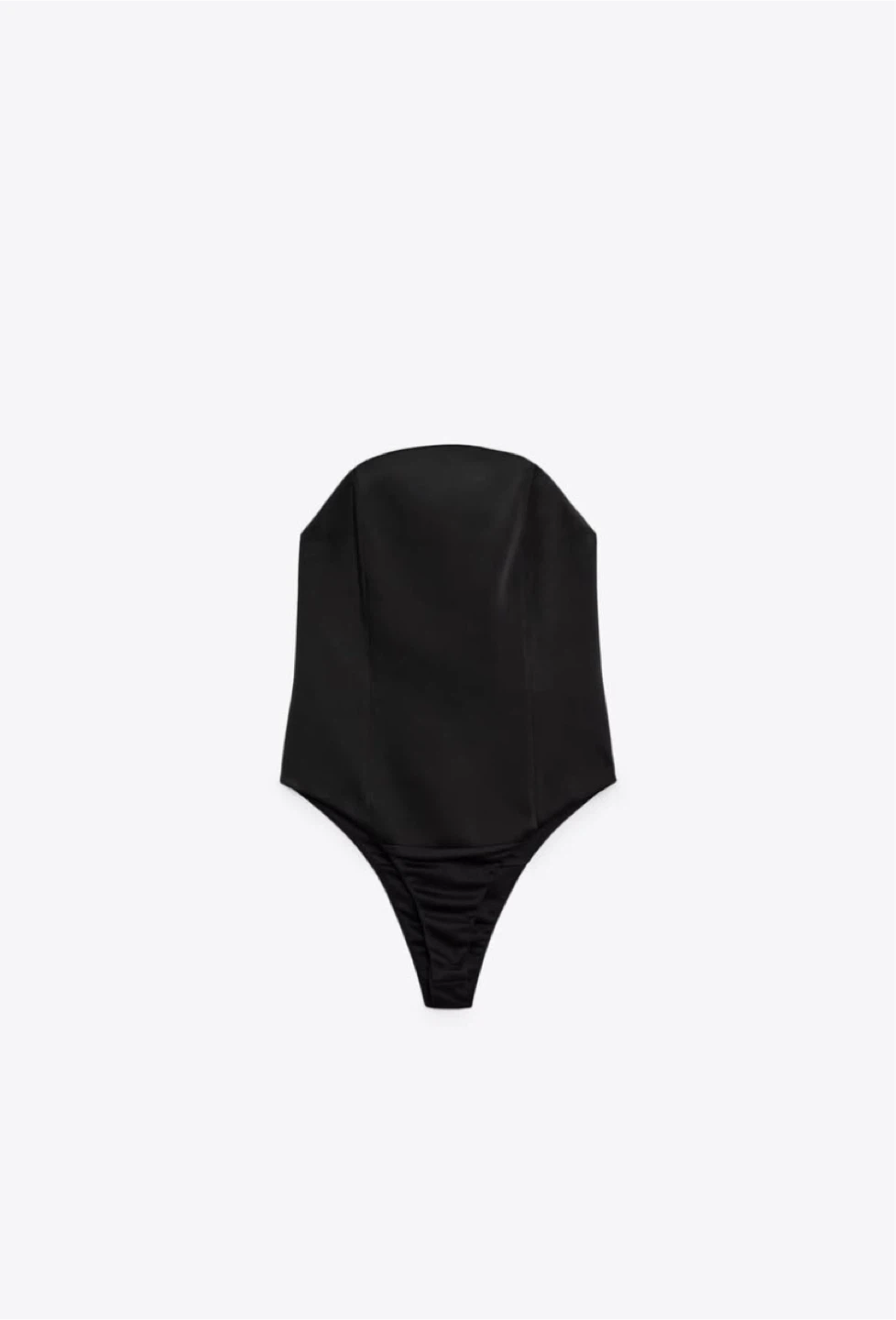 Zara Black Strapless Bodysuit