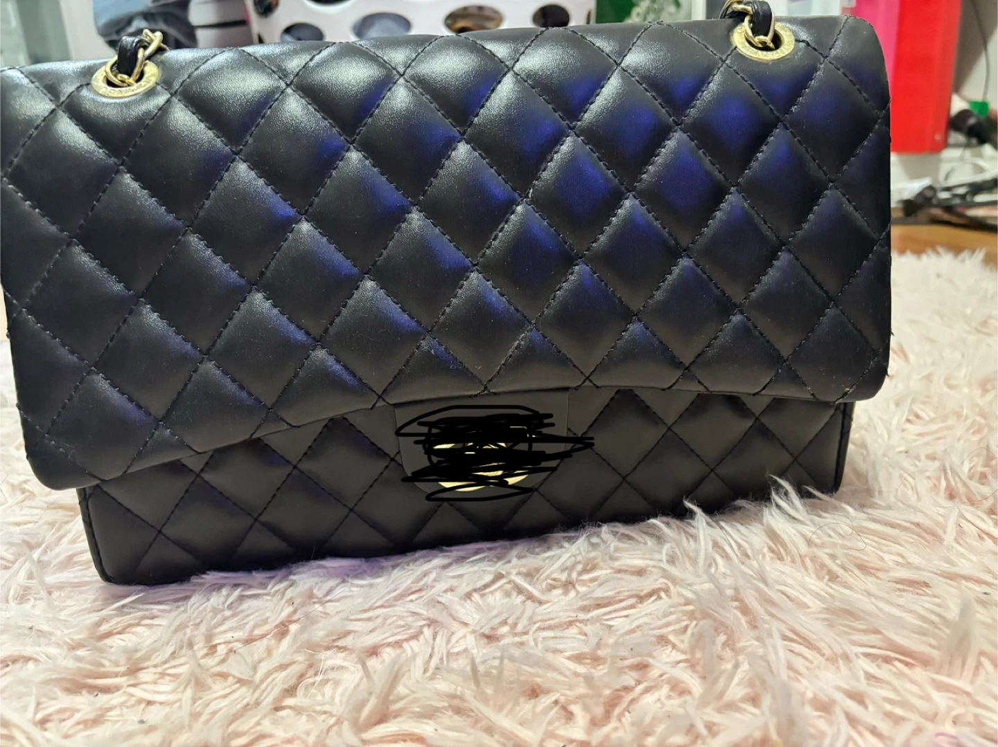 Black Quilted Shoulder Bag - photo 2