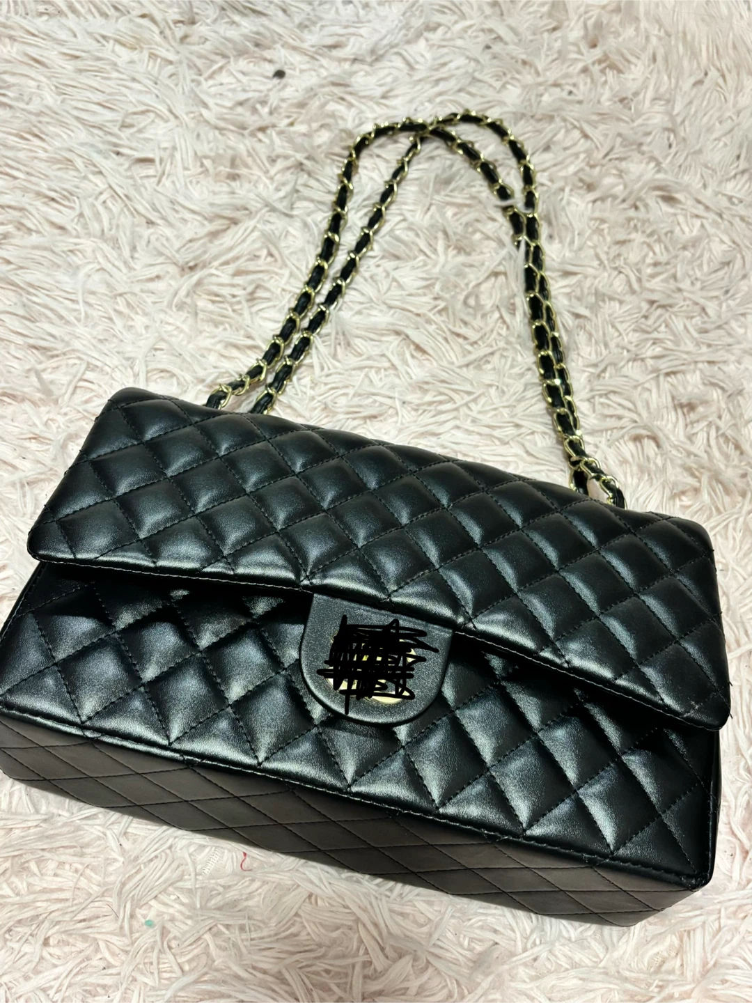 Black Quilted Shoulder Bag
