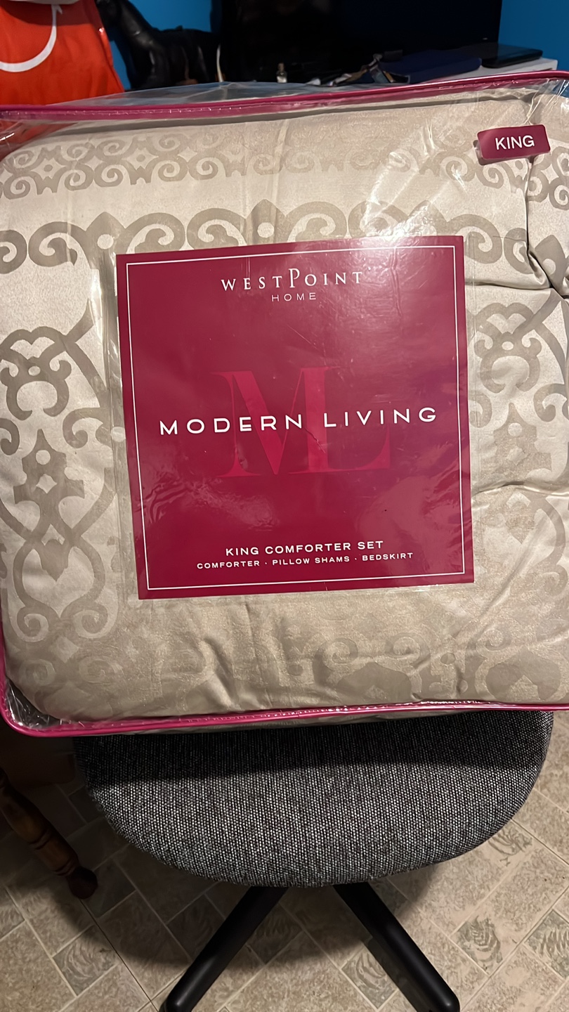 West Point Home Modern Living King Comforter Set