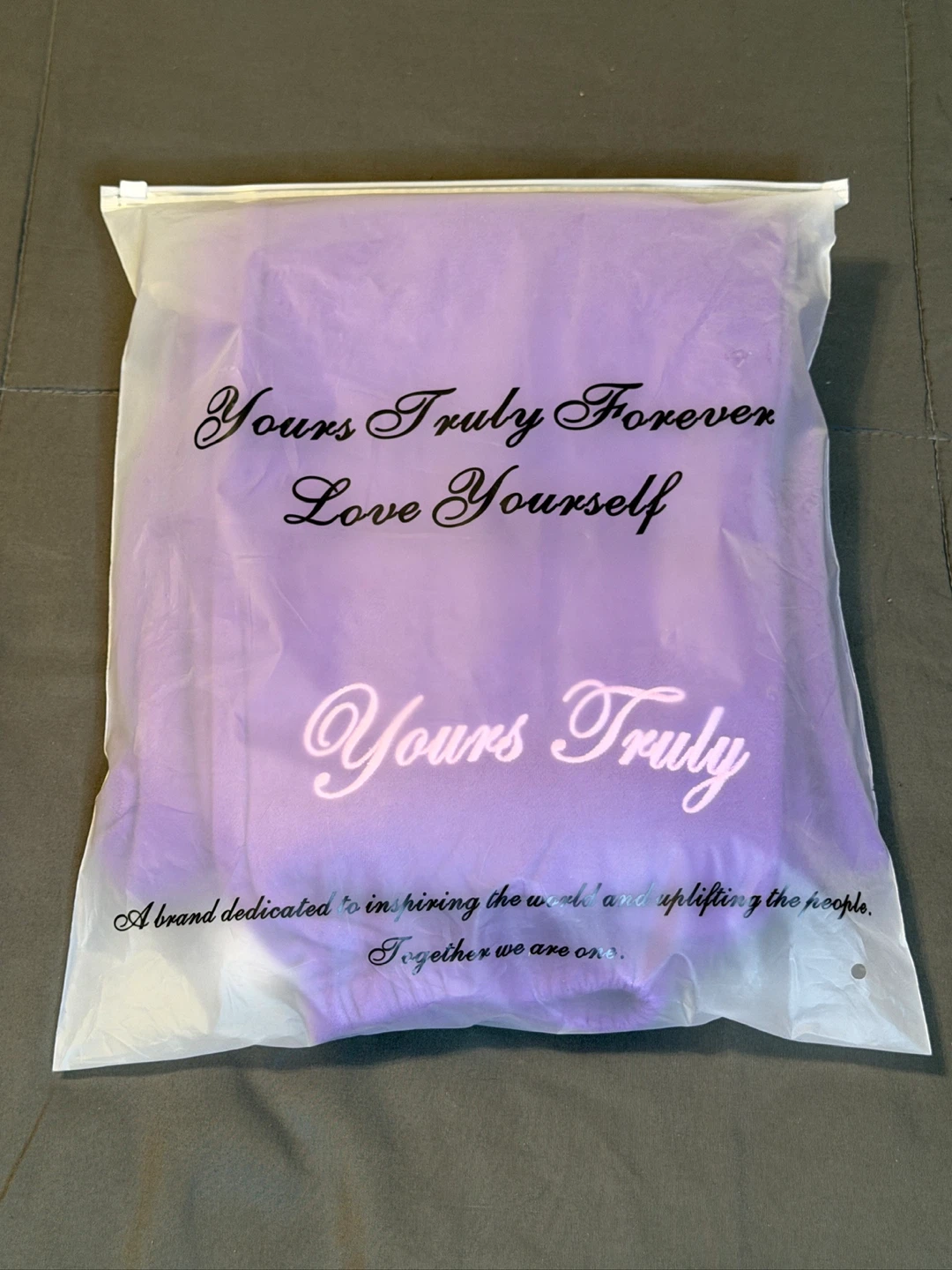 Yours Truly Purple Sweatpants - Love Yourself - photo 2