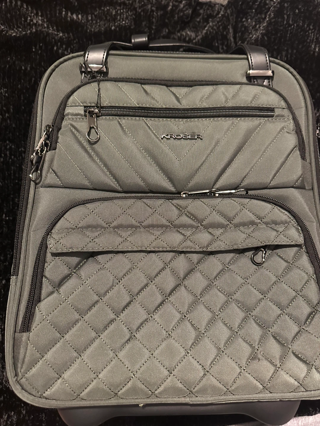 KROSER Rolling Carry-On Travel Bag Olive - photo 4