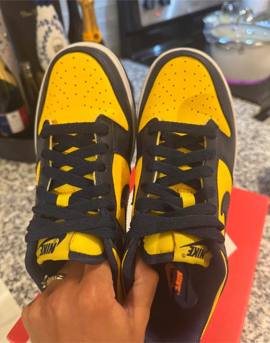 Nike Dunk Low (GS) Varsity Maize/Midnight Navy - photo 5