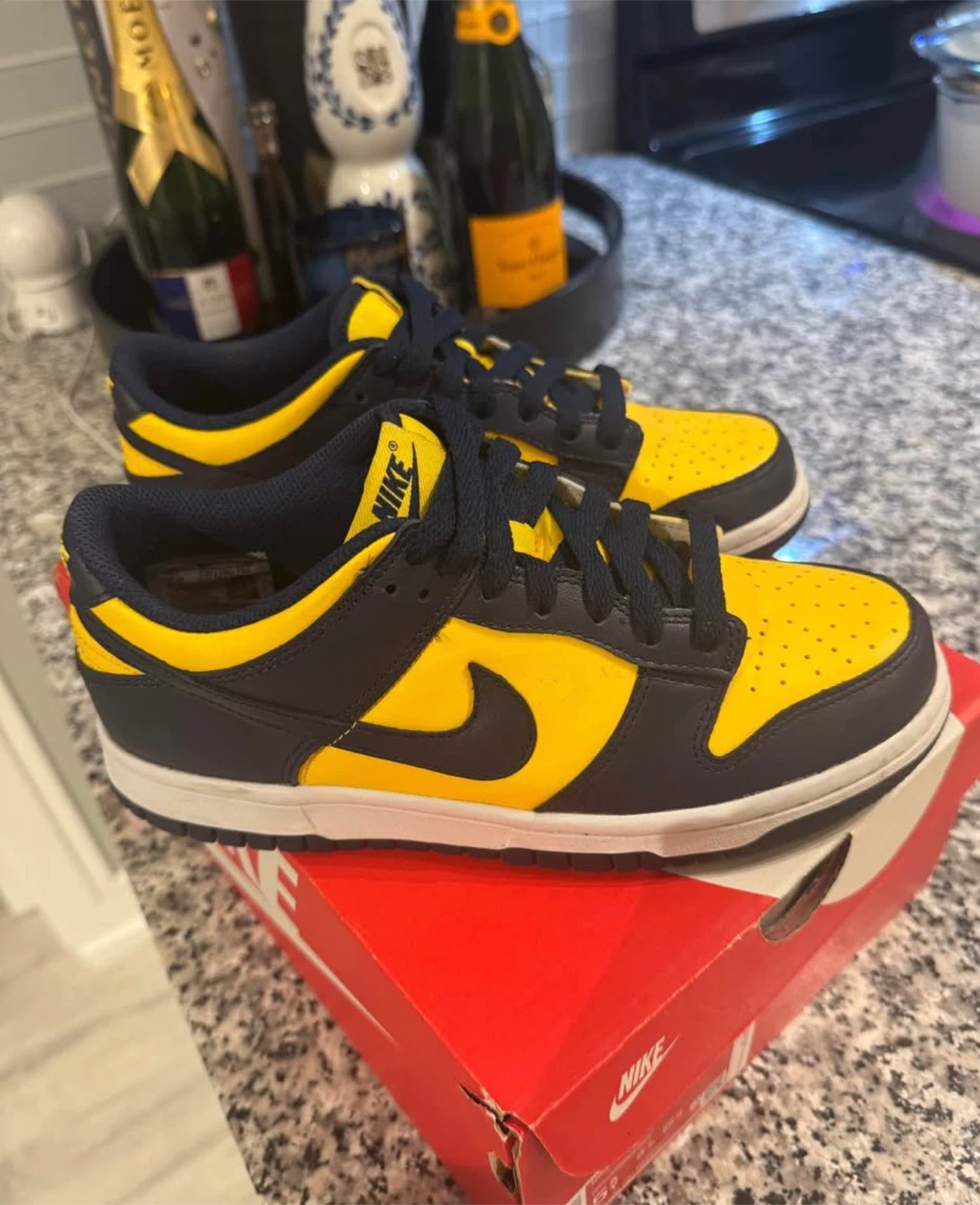 Nike Dunk Low (GS) Varsity Maize/Midnight Navy - photo 2
