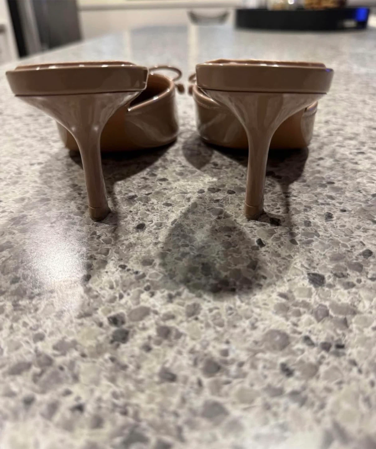 ZARA Nude Bow Pointed Toe Heels - Size 36 - photo 2