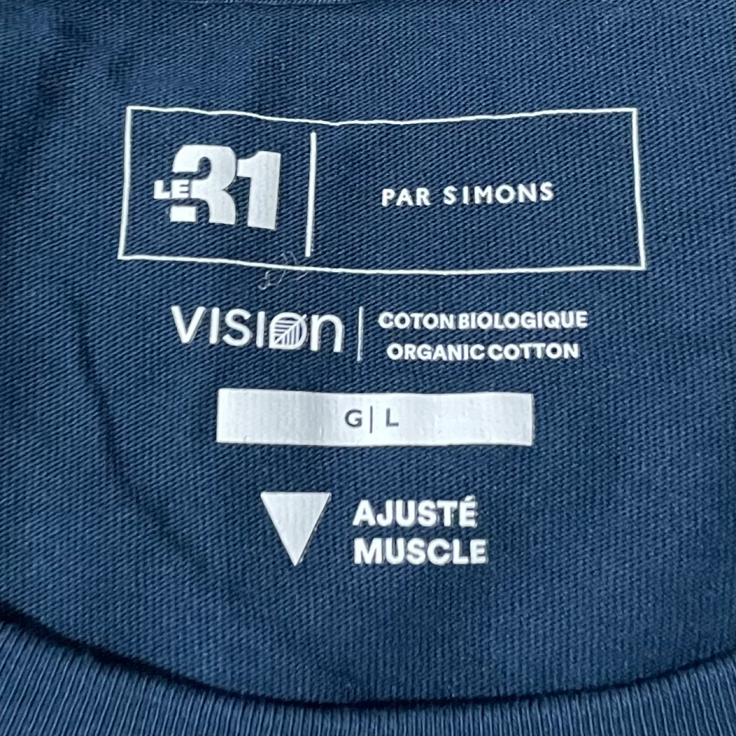 Simons le 31 Size L ORGANIC COTTON SLIM-FIT T-SHIRT MUSCLE FIT - photo 4
