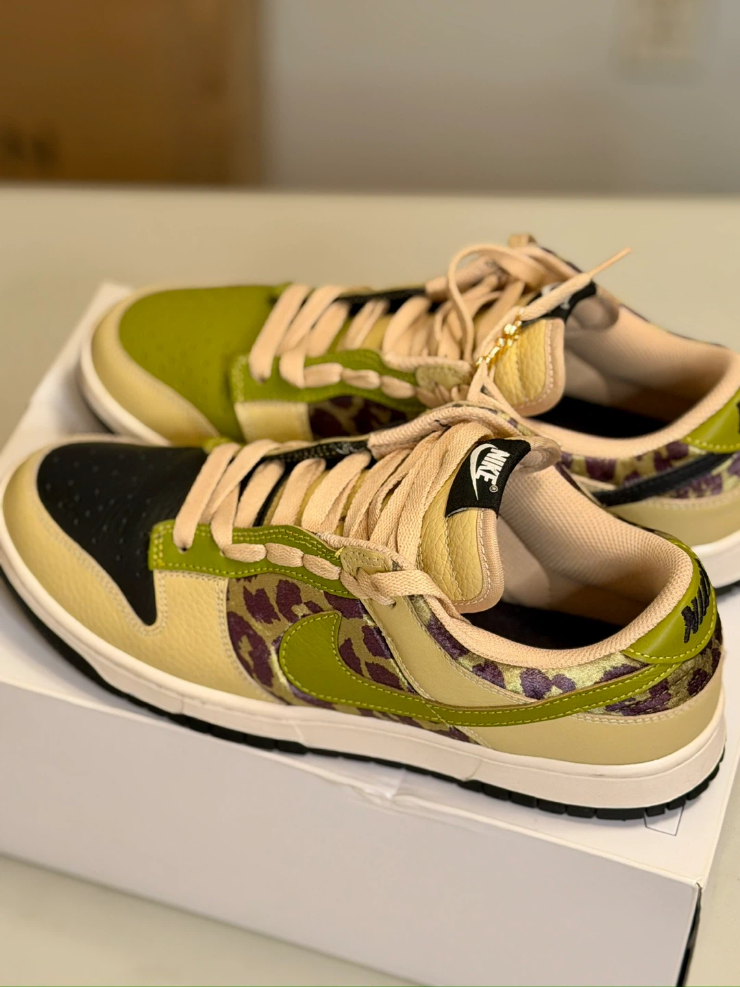 Nike Dunk Low "Leopard" print Sneakers