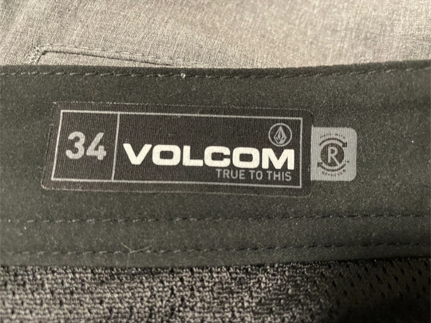 Volcom Frickin Chino Shorts Size 34 in Charcoal Heather Gray - photo 3