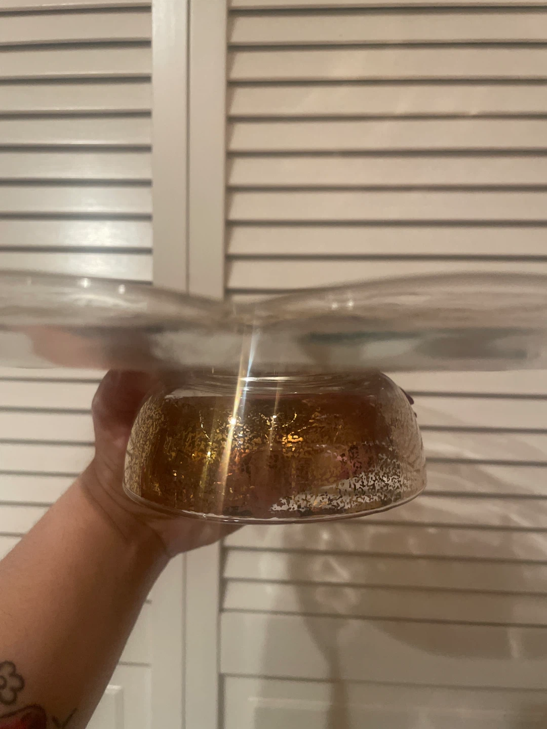 Georges Briard Gold Floral Design Serving Platter - photo 3