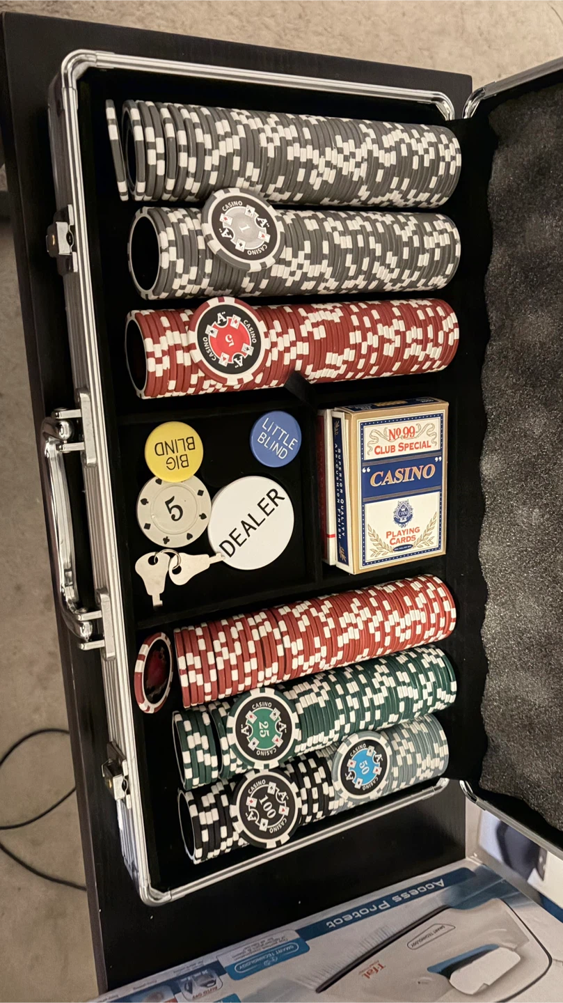Poker Chip Set with Aluminum Case - photo 2
