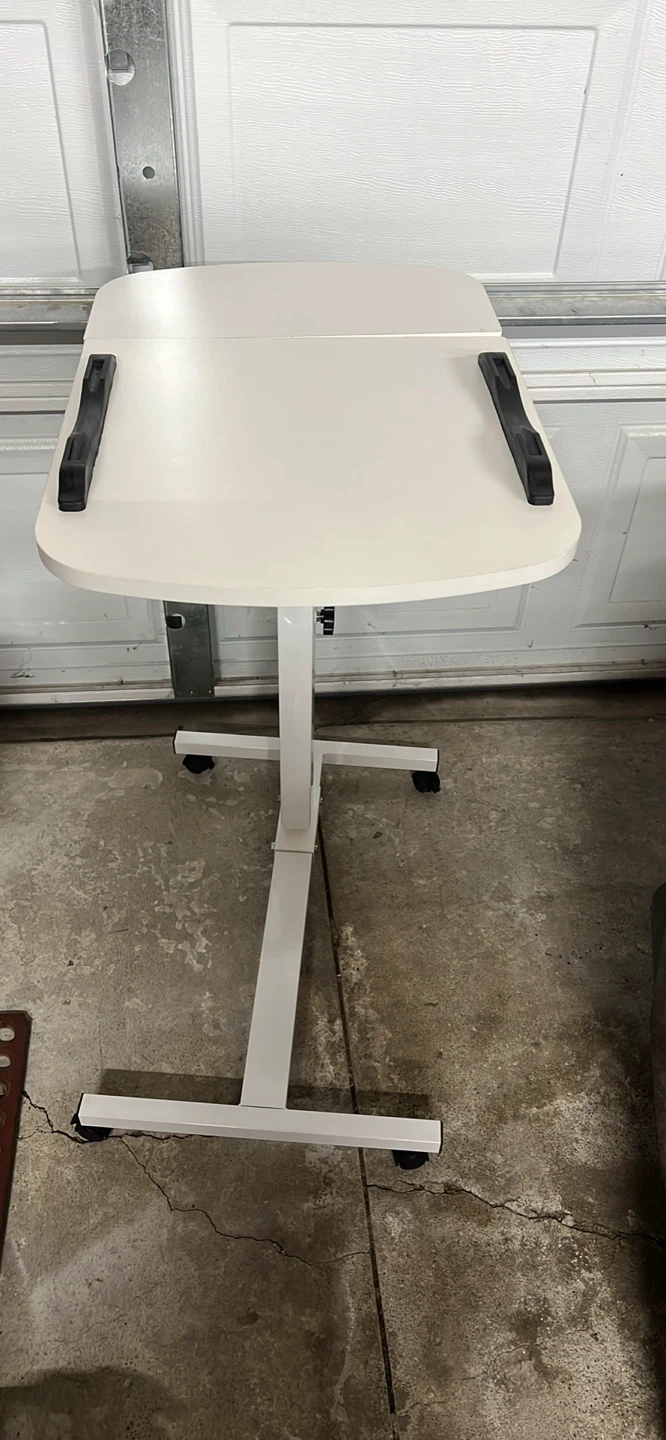 White Adjustable Standing Desk Table - photo 3