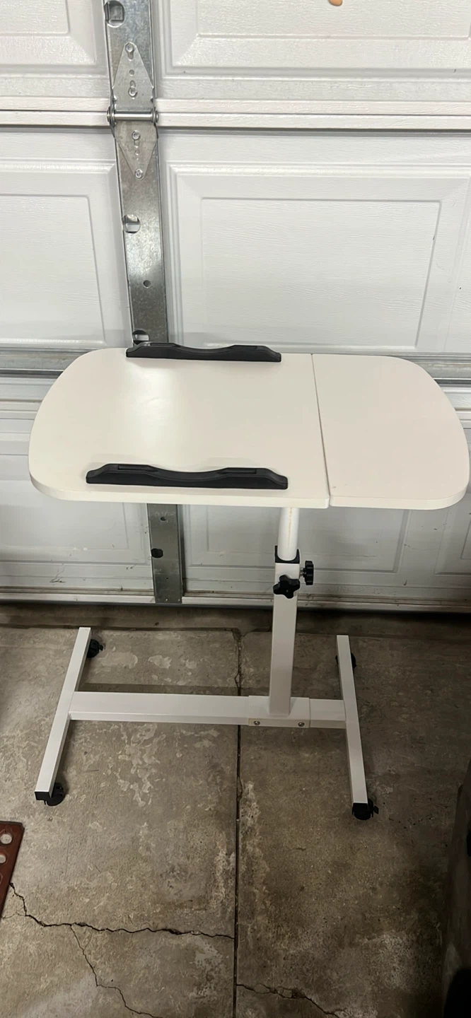White Adjustable Standing Desk Table