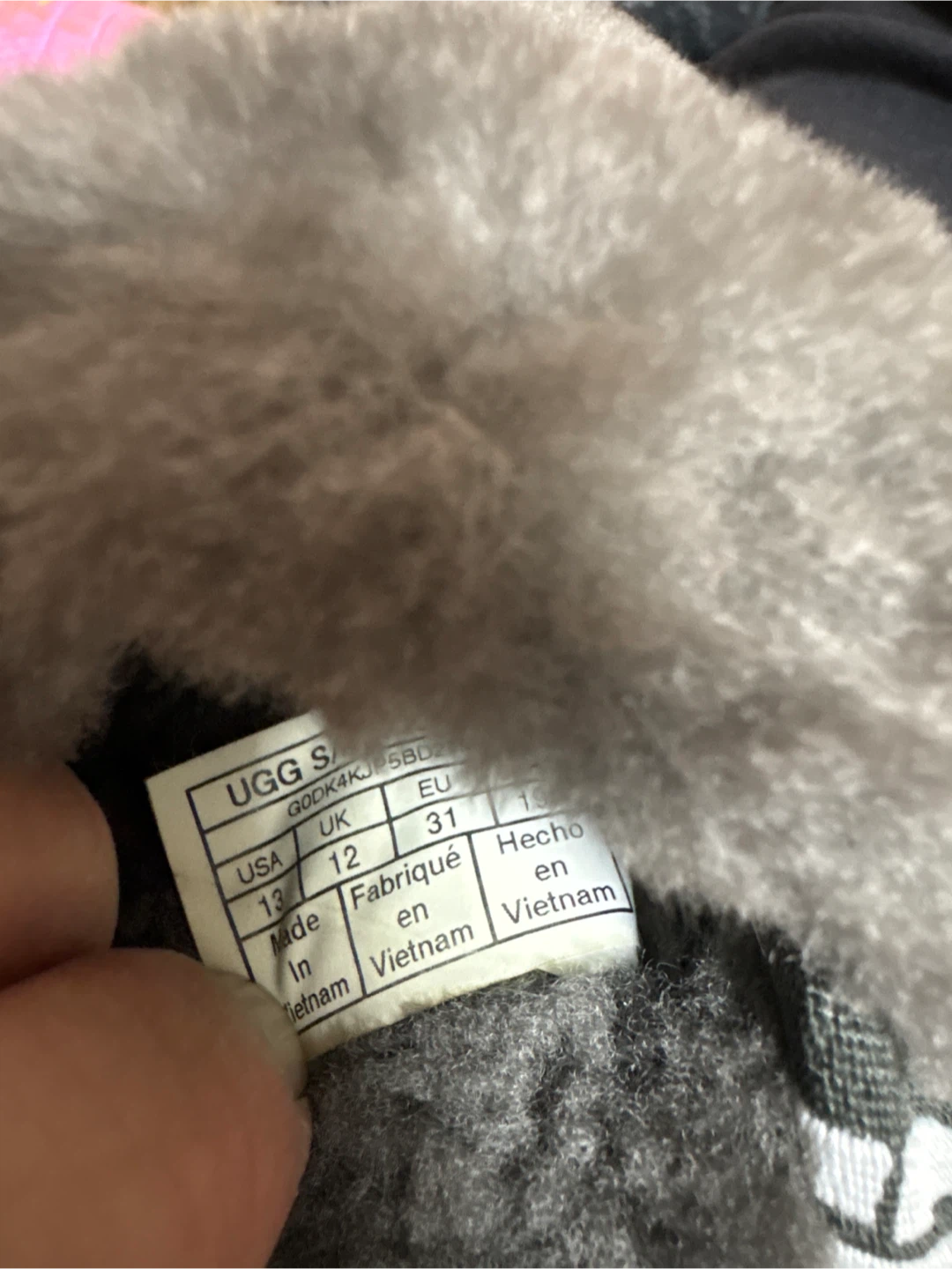 UGG Grey Fuzzy Slides - photo 2