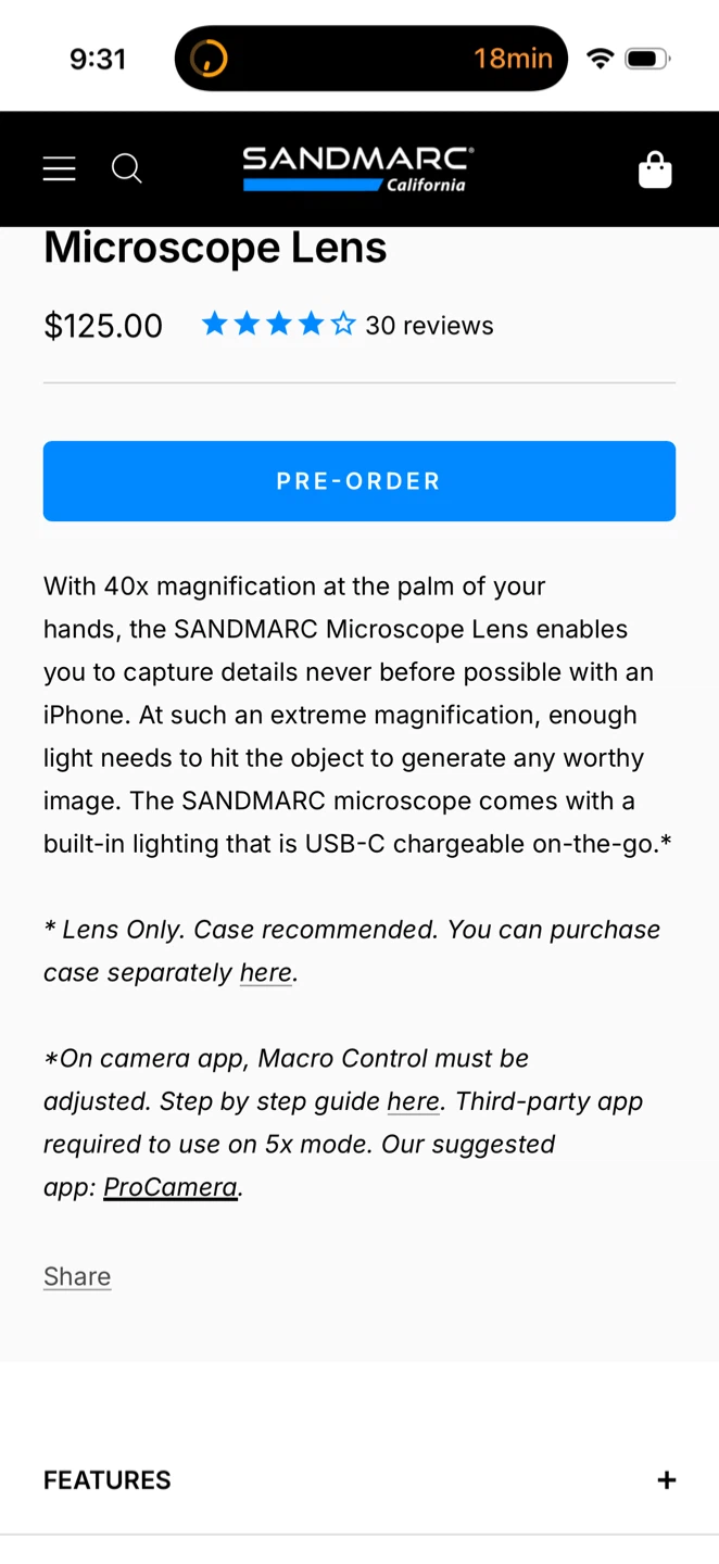 SANDMARC Microscope Lens for iPhone - photo 5