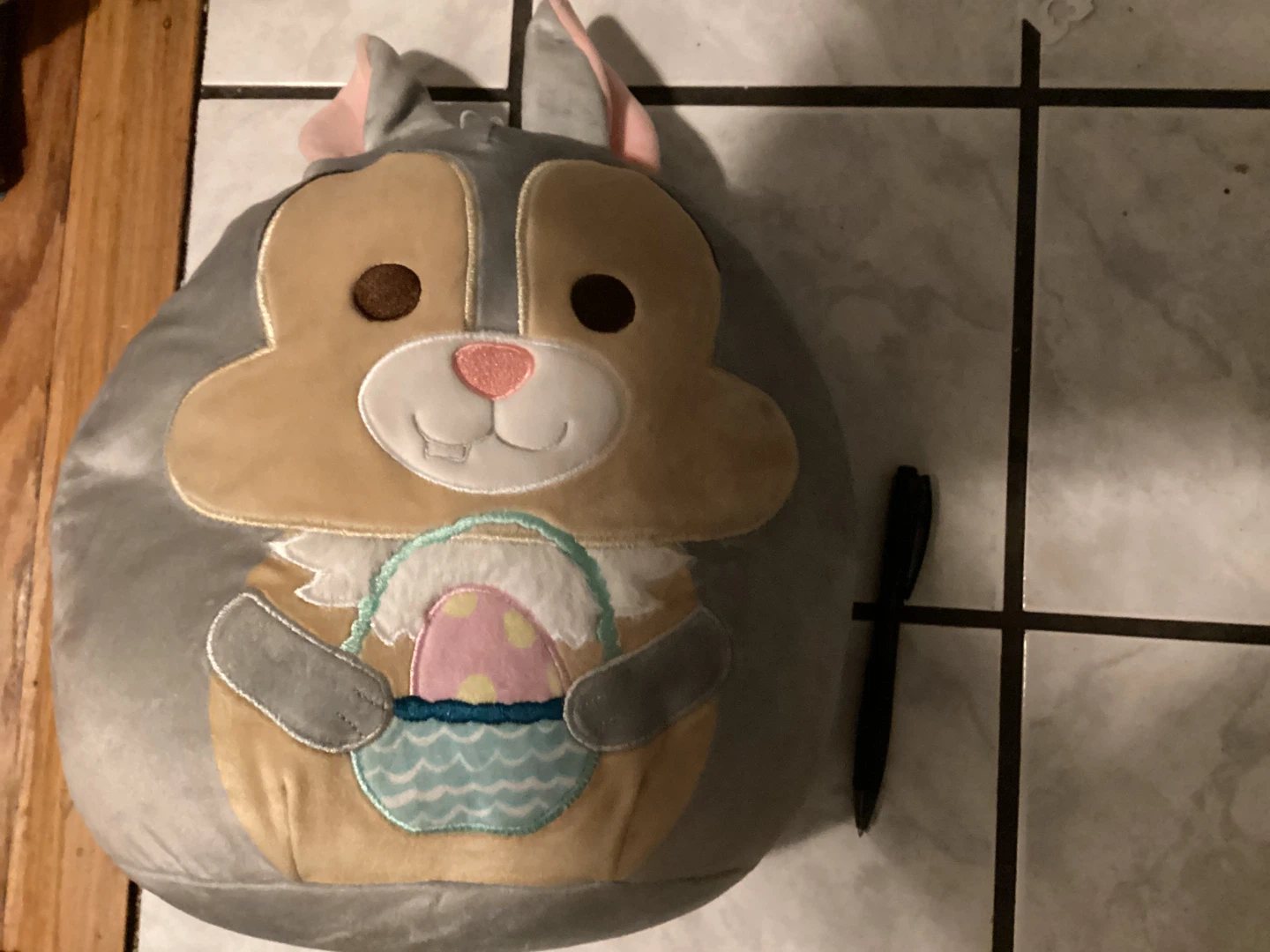 Plush Easter Bunny with Basket