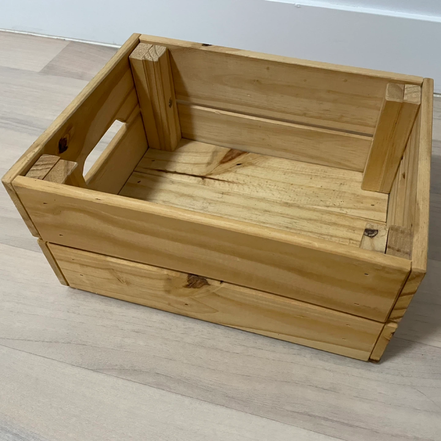 IKEA Small Knagglig Pine Crate